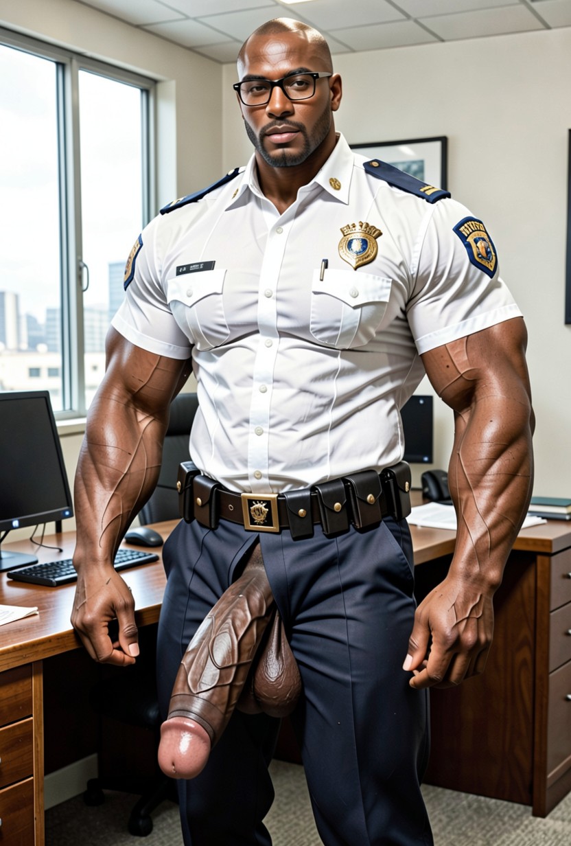 Black Belt, African, Front View AI Gay Porn