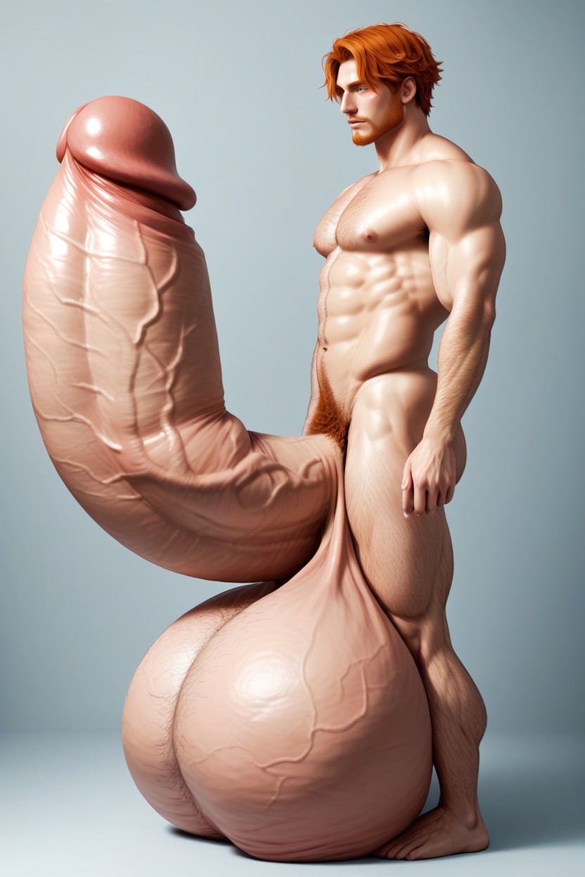 Massive Oversized Hyper Cock, Extreme Ball Growth, Extreme Hyper Cock AI Gay Porn