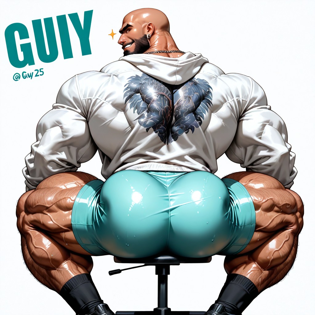 Detailed Muscles, Vascular Muscles, Thick Eyebrowns AI Gay Porn