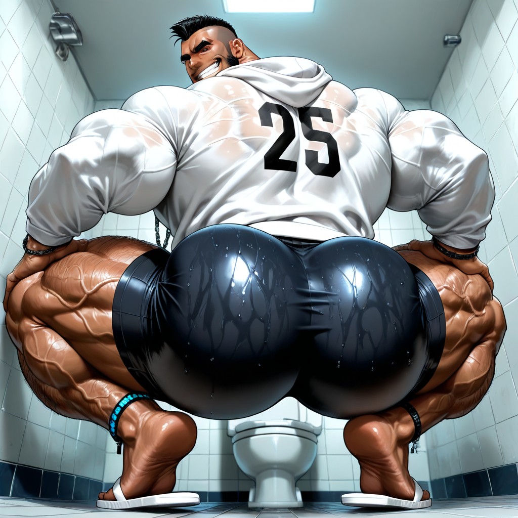Veiny Muscles, Oversized Neck, Big Lats AI Gay Porn