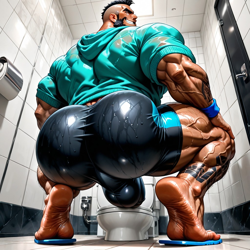 Masculine, Sweaty, Massive Legs AI Gay Porn