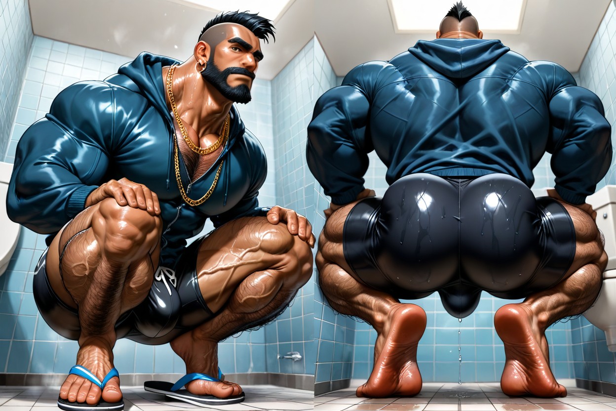 Long Strong Neck, Tattoos, Muscular Ass AI Gay Porn