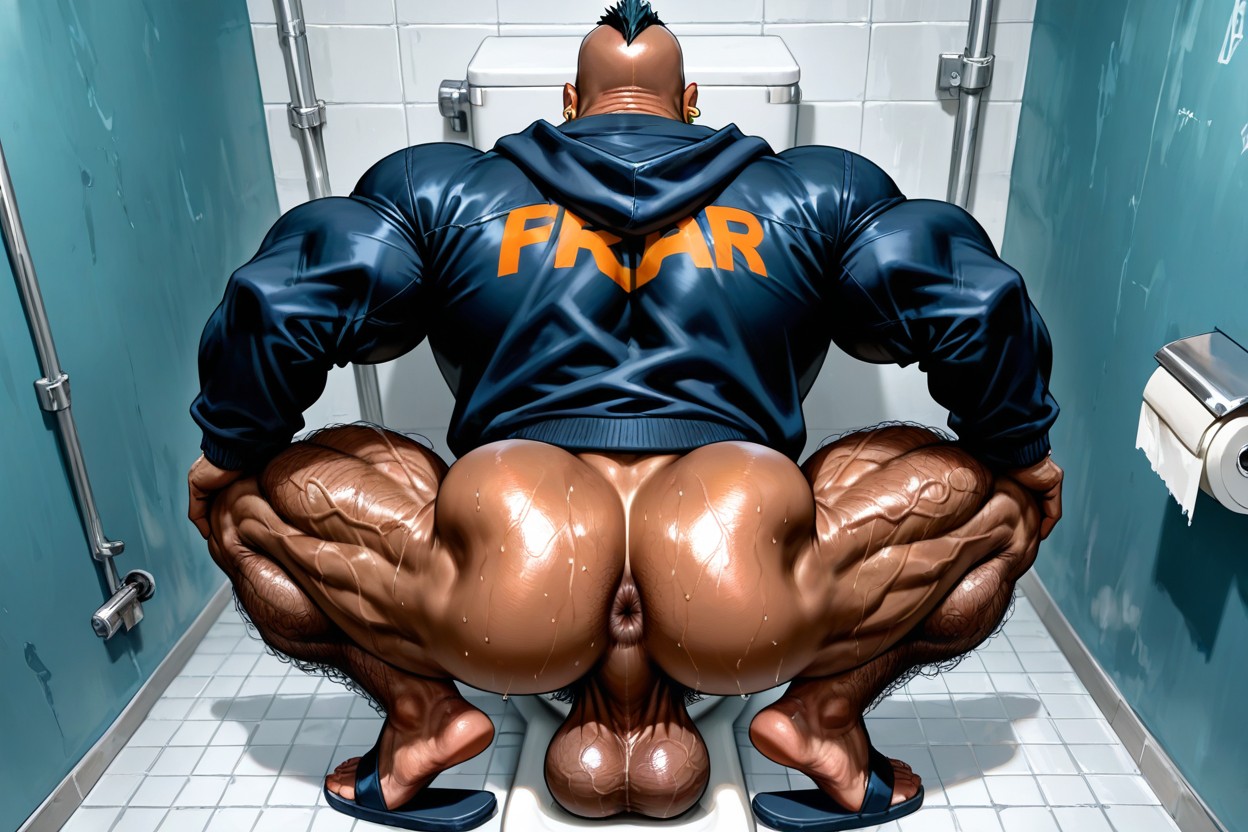 High Definition, Huge Black Beard, Huge Muscles Porno gay IA