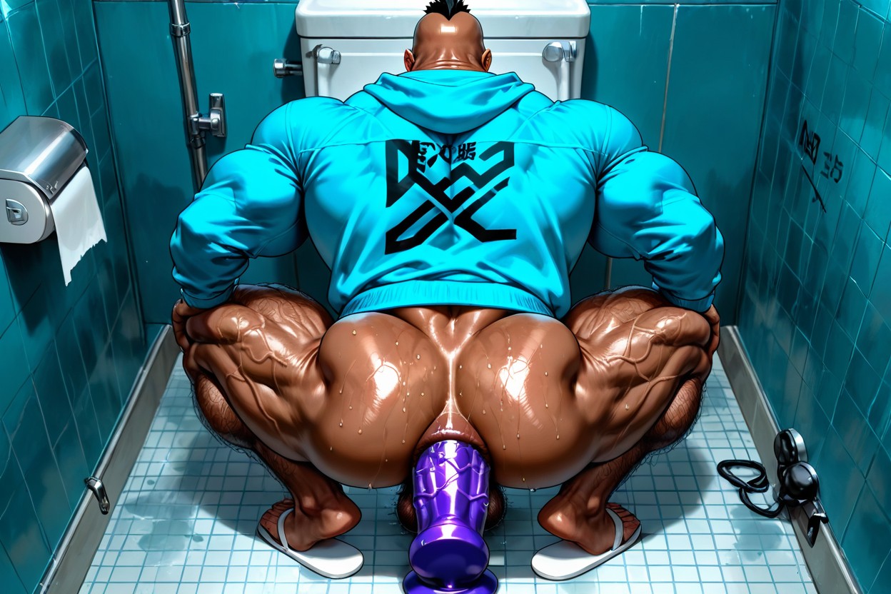 Cock Ring, Bald, Huge Veins AI Gay Porn