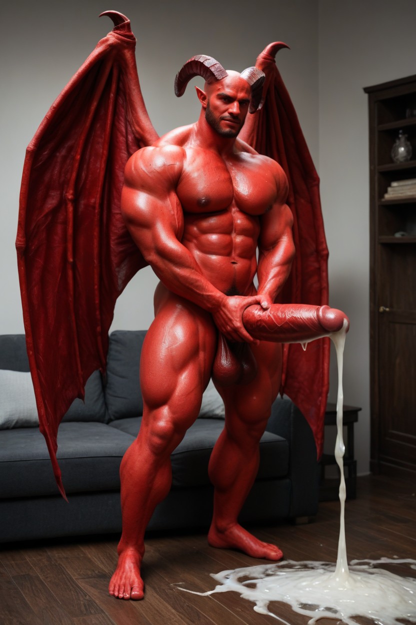 18+, Incubus Back Big Wings, Gigantic Scalene AI Gay Porn