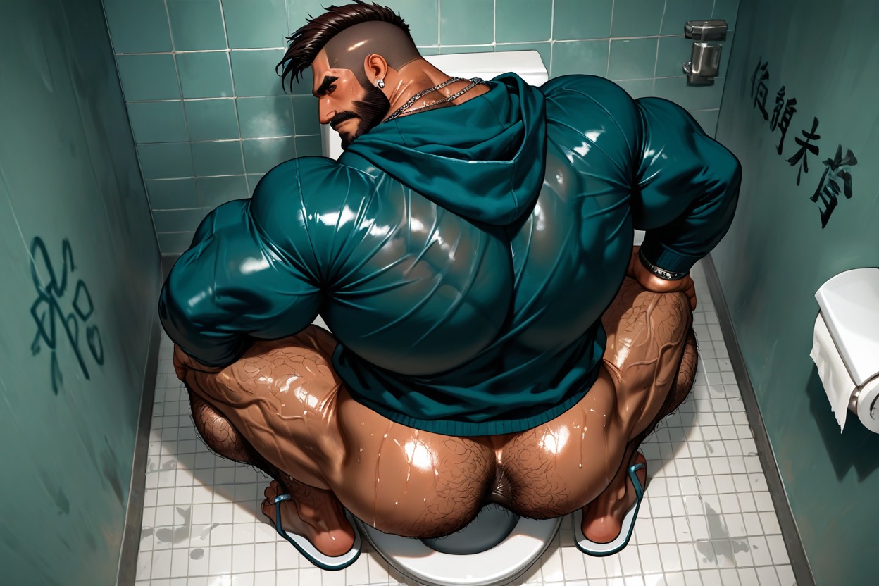 Steel Rings, Muscular Ass, Huge Black Beard Porno gay IA