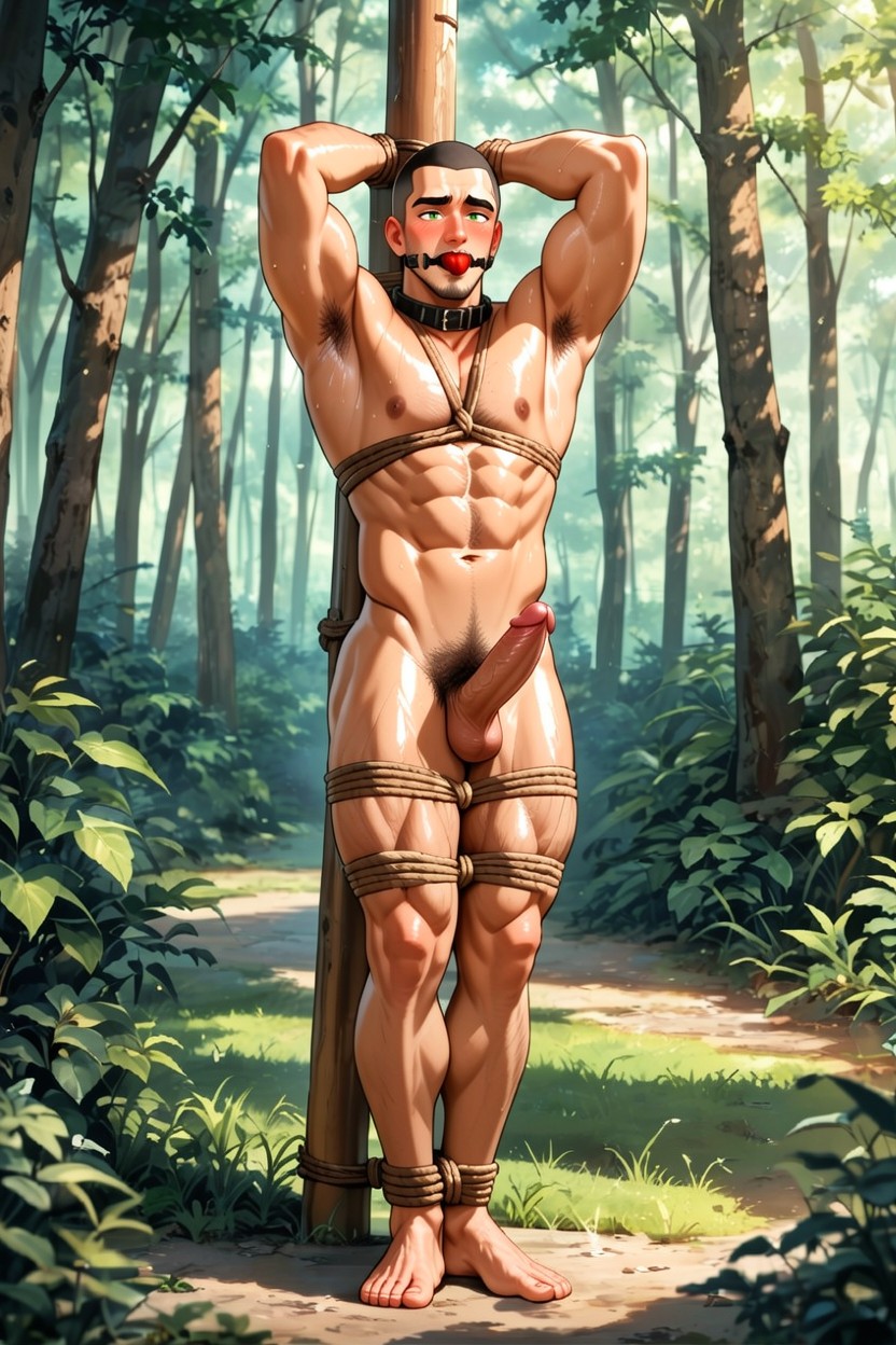 Legs Together, Standing, Fit AI Gay Porn