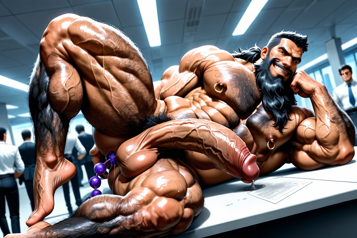 Huge Puffy Asshole, Realistic Style, Detailed Muscles AI Gay Porn
