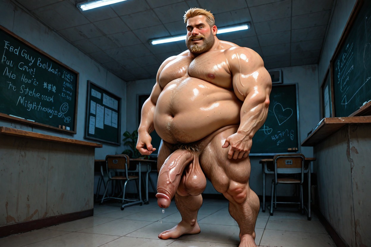Fat, Manboobs, Big Pecs AI Gay Porn