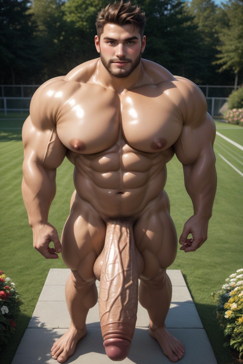 Beard, Big Muscles, In A Sunny Backyard Porno gay IA