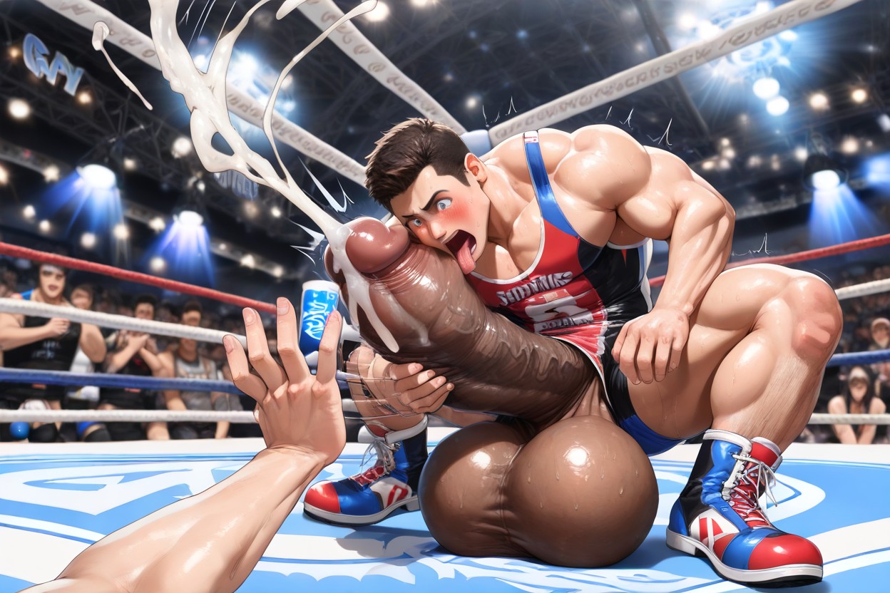 Hyper Coach, Gigantic Uncut Hyper Penis, Gigantic Growing Cock AI Gay Porn