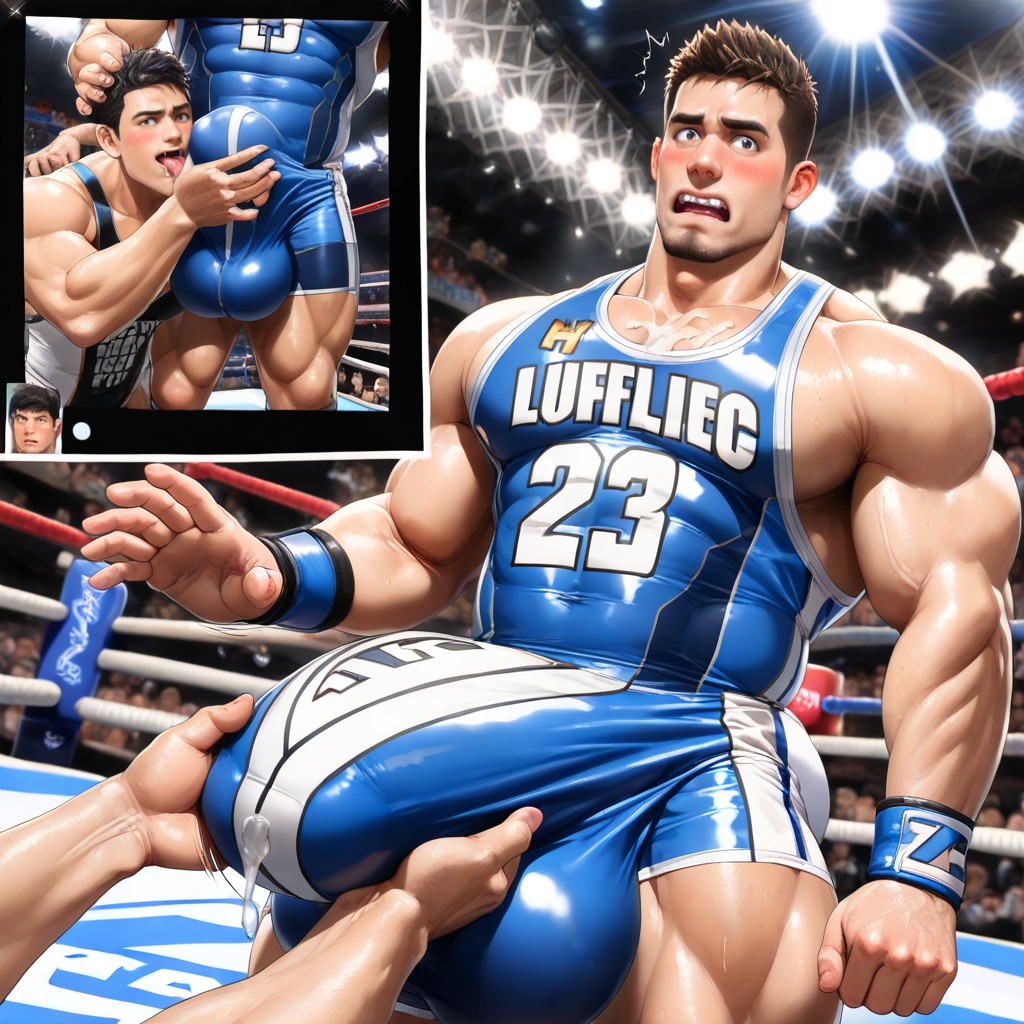 Licking Cock, Wrestling Match, Bulge Bigger Than Body AI Gay Porn