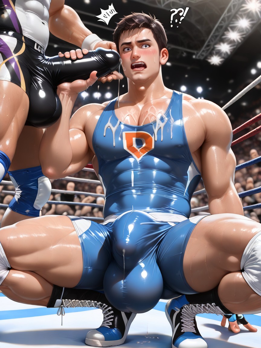Male Only, Embarassed, Orgasm Face AI Gay Porn