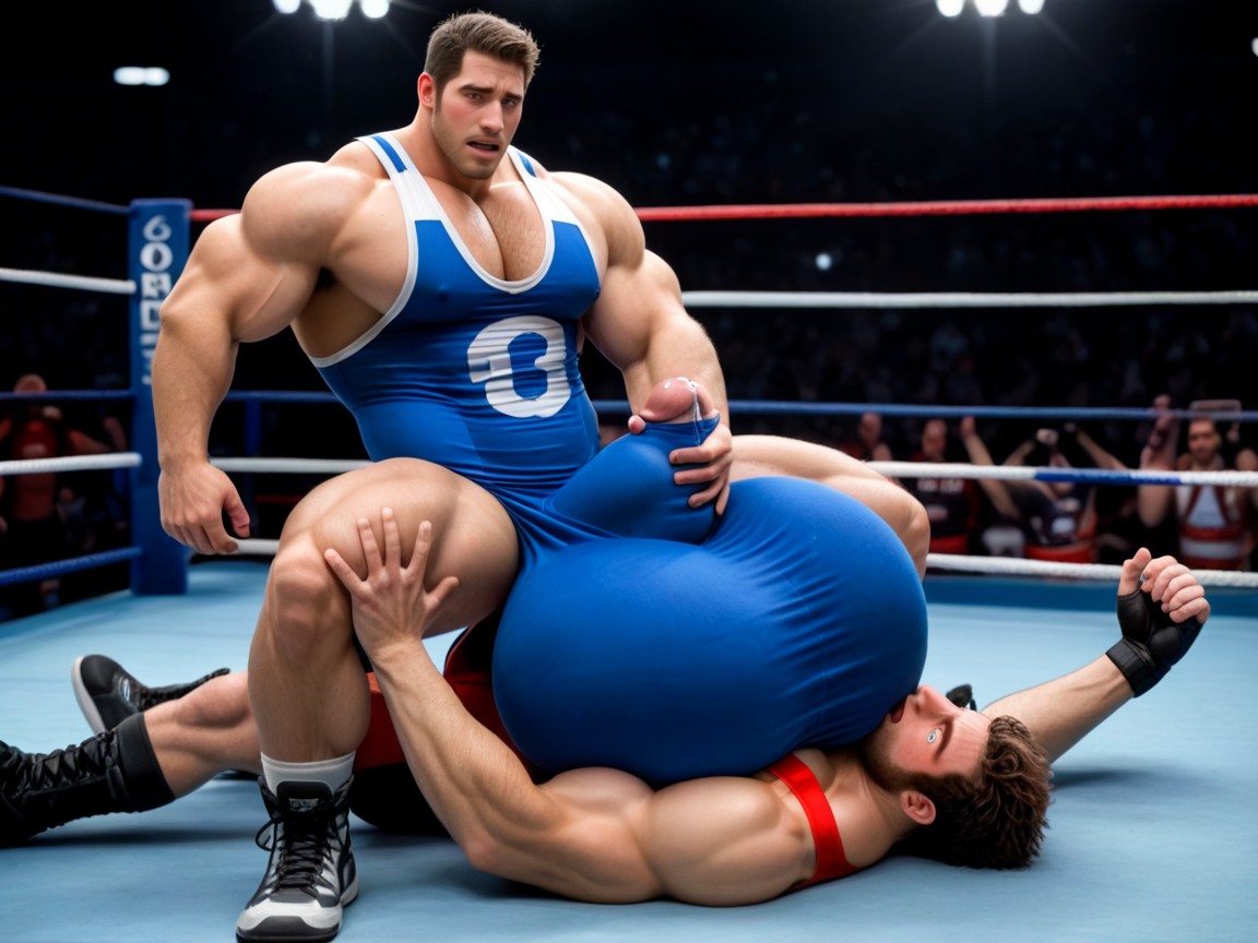Awkward, Hands Cupping Man's Massive Balls, Extremely Erect Bulge AI Gay Porn