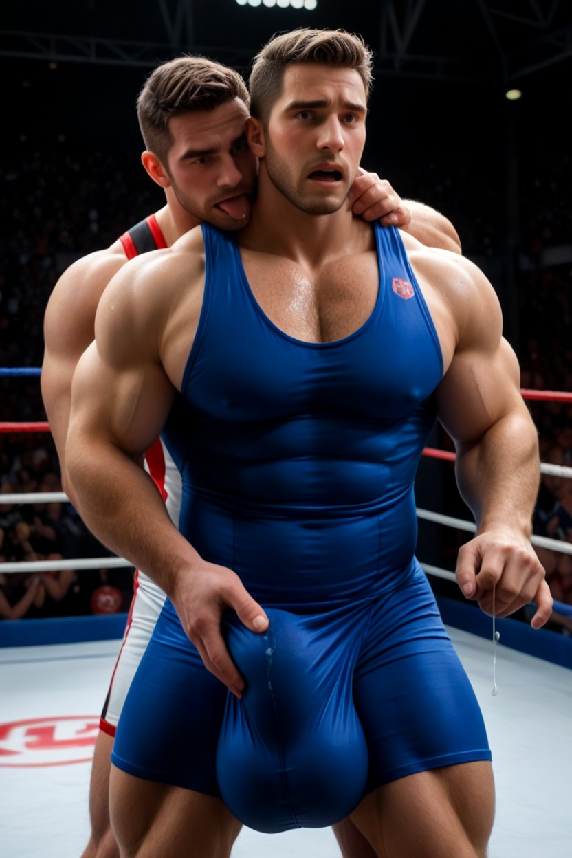 Male Only, Neon, Helping Hand AI Gay Porn