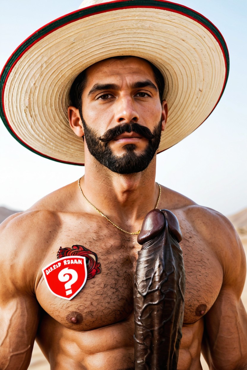 Stubble, Hair, Extremely Thick Pubic Hair AI Gay Porn