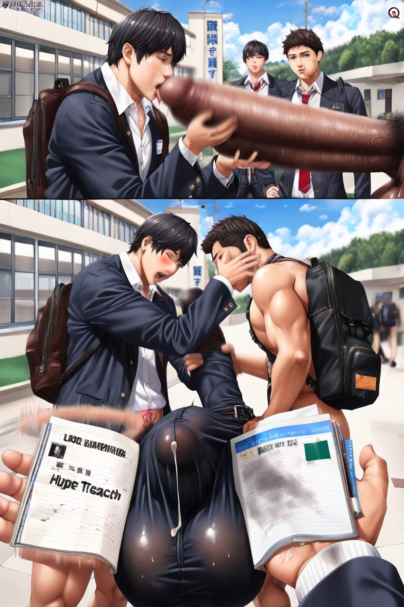 Detailed, Sweaty, Giant Erect Bulge AI Gay Porn