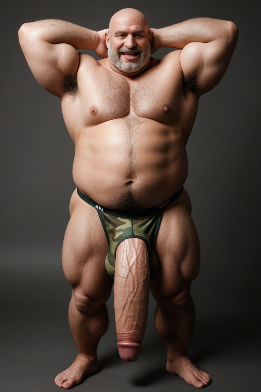 Cartoony Look, Penis Bulge, Brown Eyes AI Gay Porn