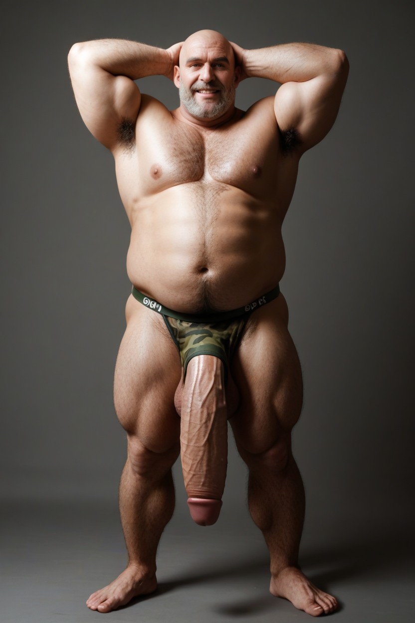 K Image, Mustache, Pubic Hair AI Gay Porn
