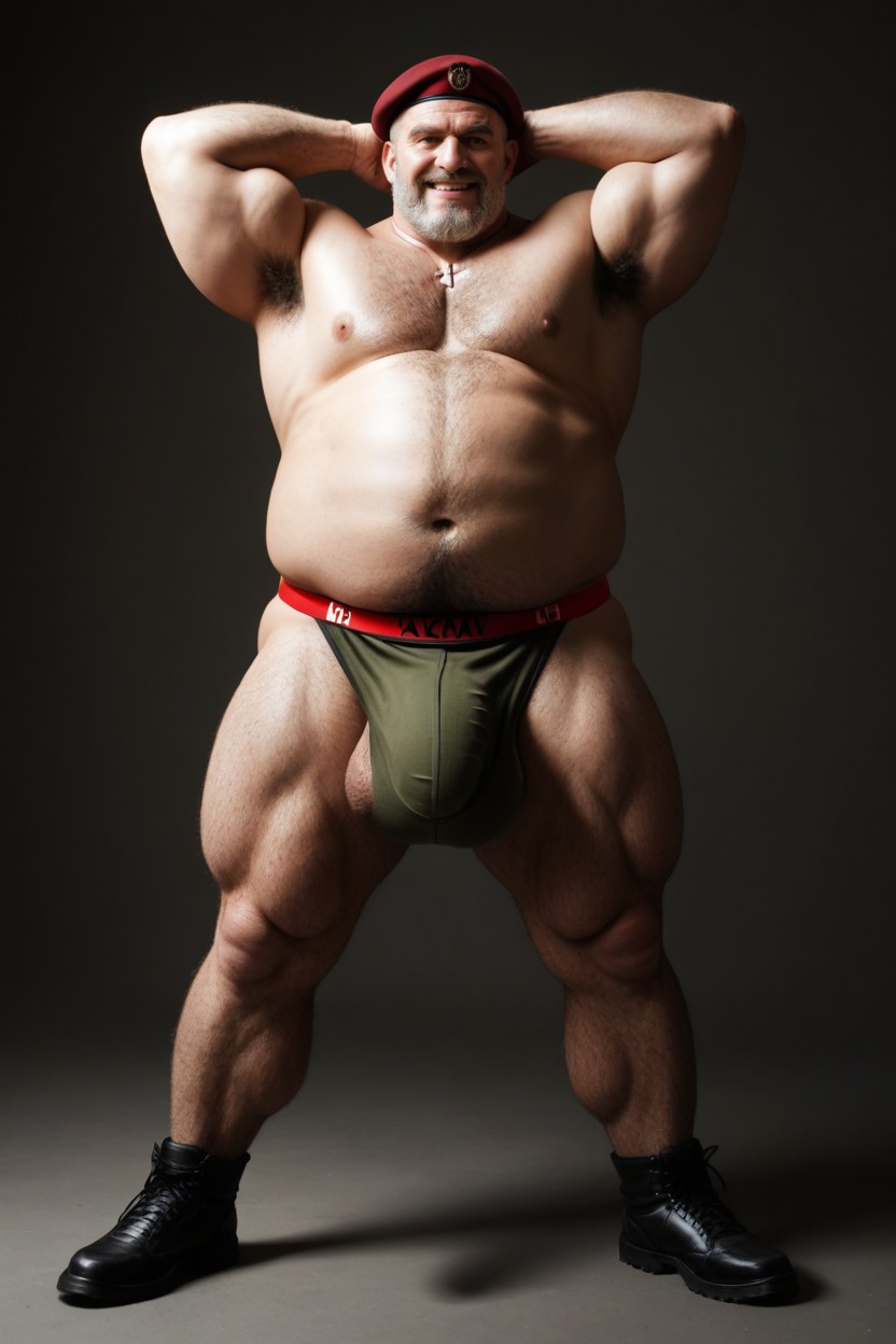Model, Backlit, Military Officer AI Gay Porn