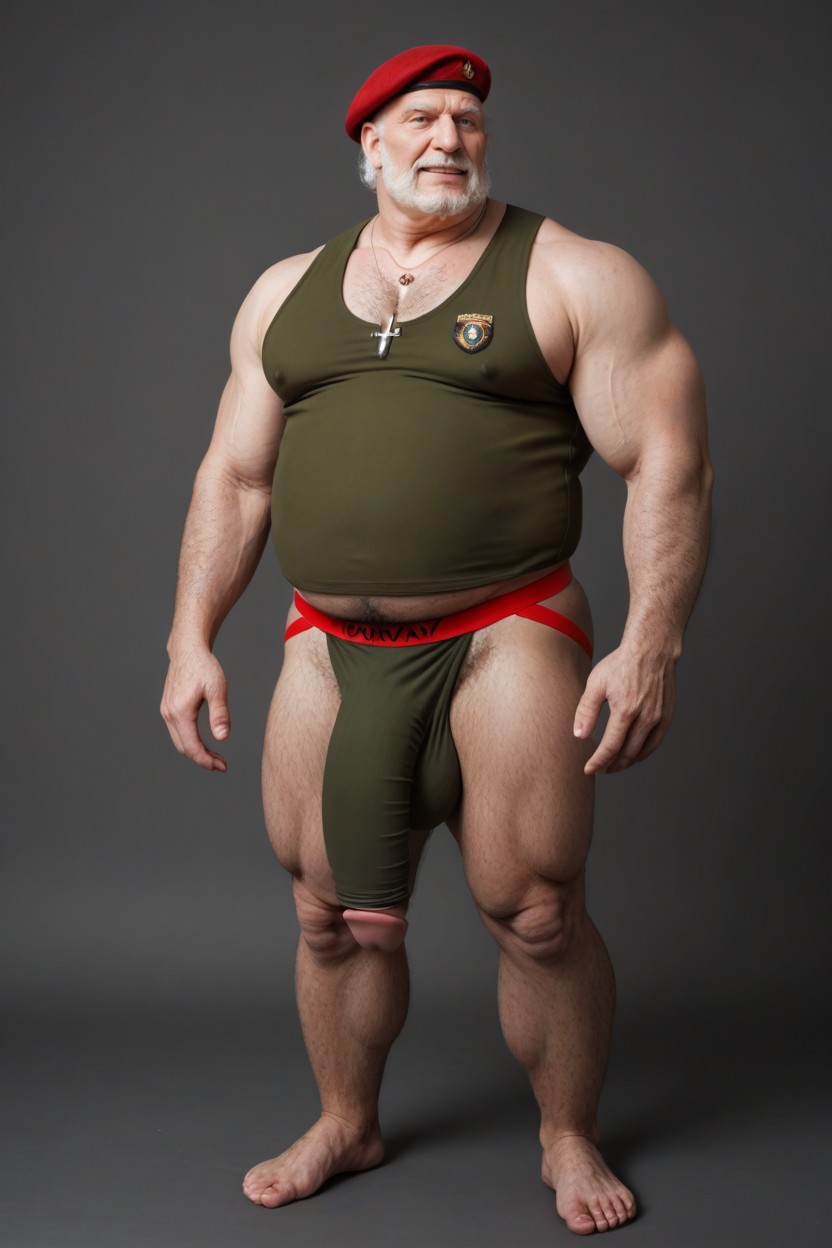 Top Down, Military, Massive Chest Hair Clusters AI Gay Porn