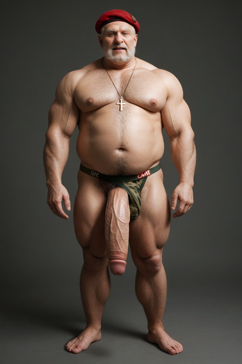 Muscle Gut, Tank Top, Low Angle AI Gay Porn