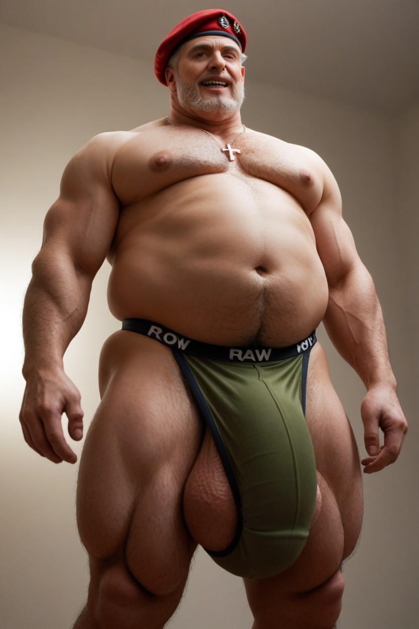 Giant Nipples, Muscle Gut, Roaring Mouth Open Porno gay IA