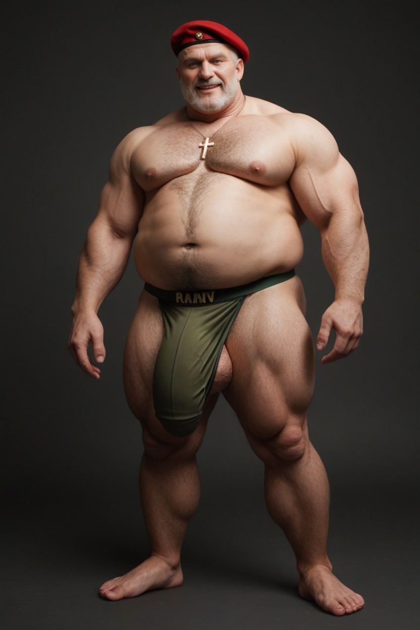 Protuberancia Del Pene, Giant Nipples, Red Beret Porno gay IA