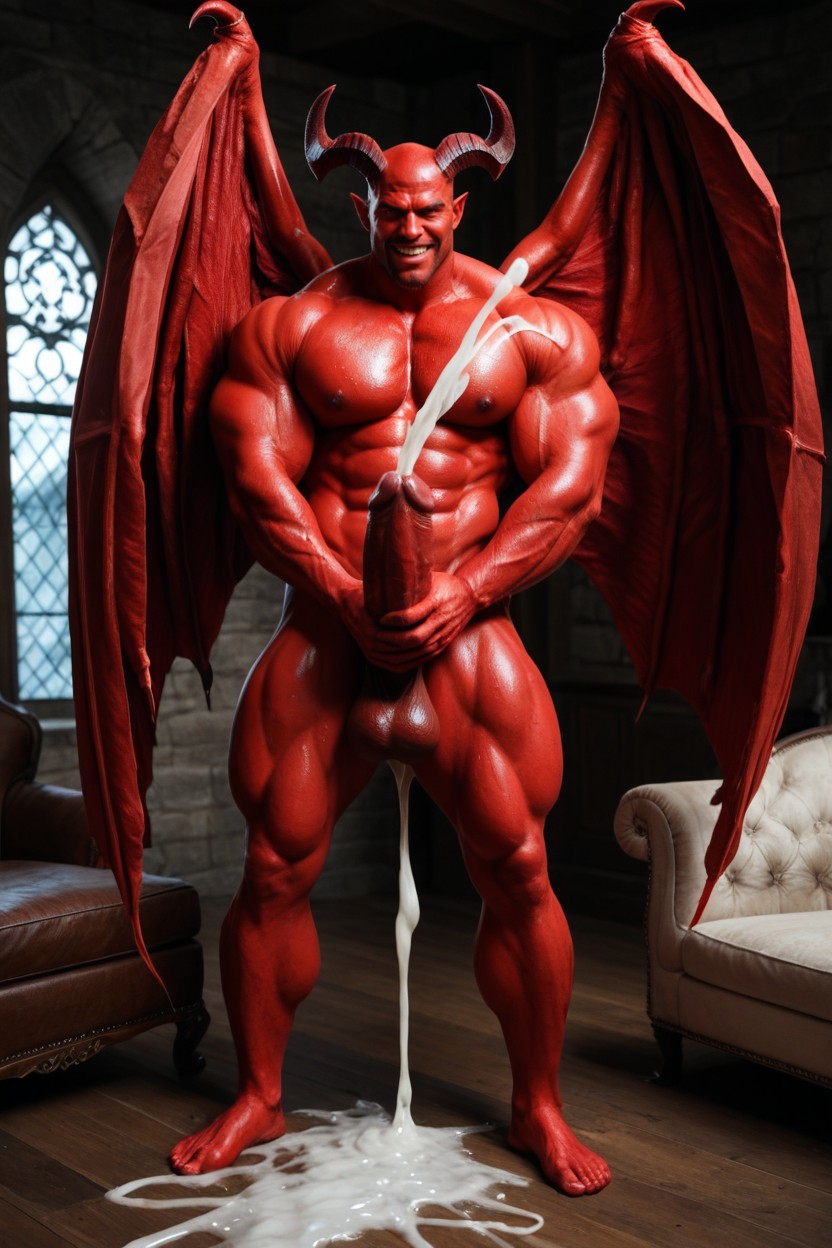 Hyper Large Muscles, Corrida, Gigantic Pectoralis Major Porno gay IA