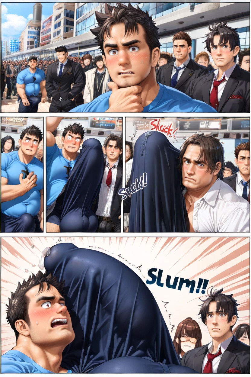 Nearby Men Staring, Yaoi Manga, Fuckboy AI Gay Porn