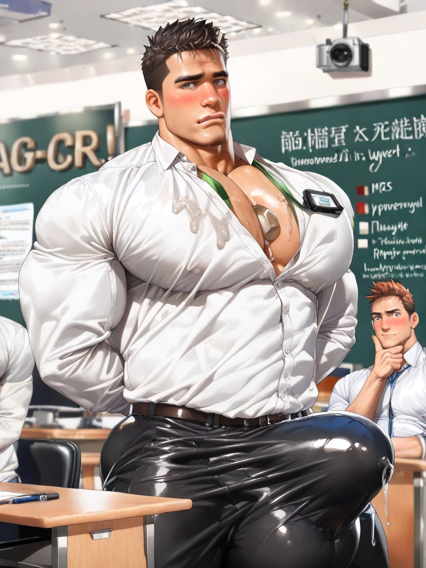 Handsome, Bara Style, Concerned AI Gay Porn