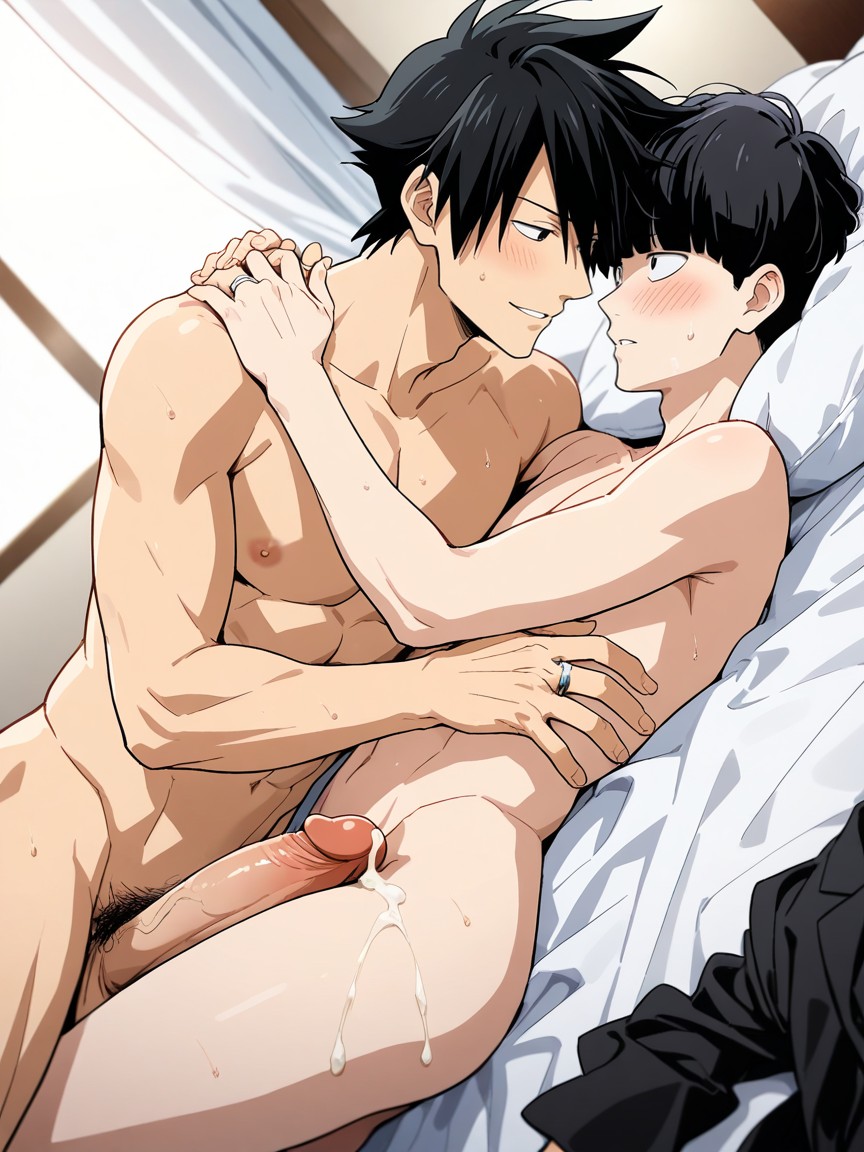 Cuddle, Sweat, Resting Head On Arm AI Gay Porn