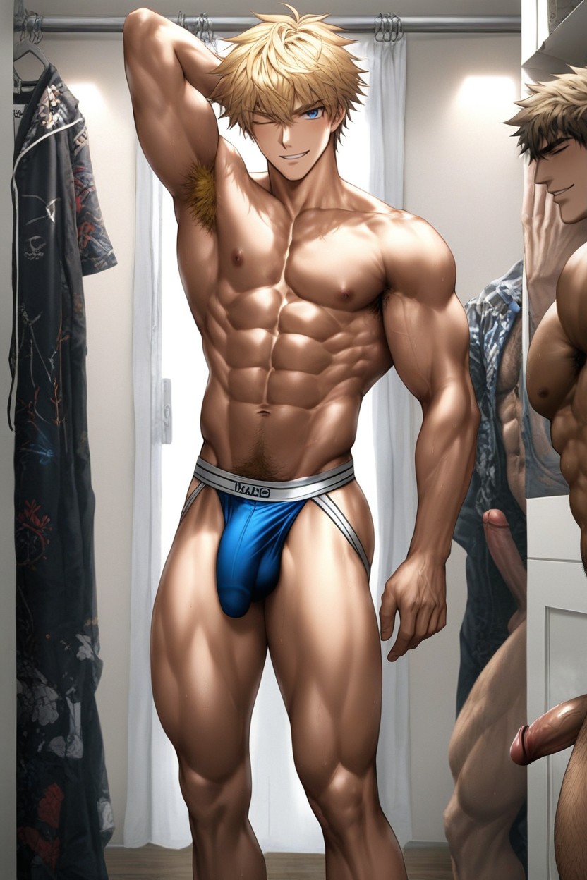 Hard Dick, Boyish Charm, Blue Eyes AI Gay Porn