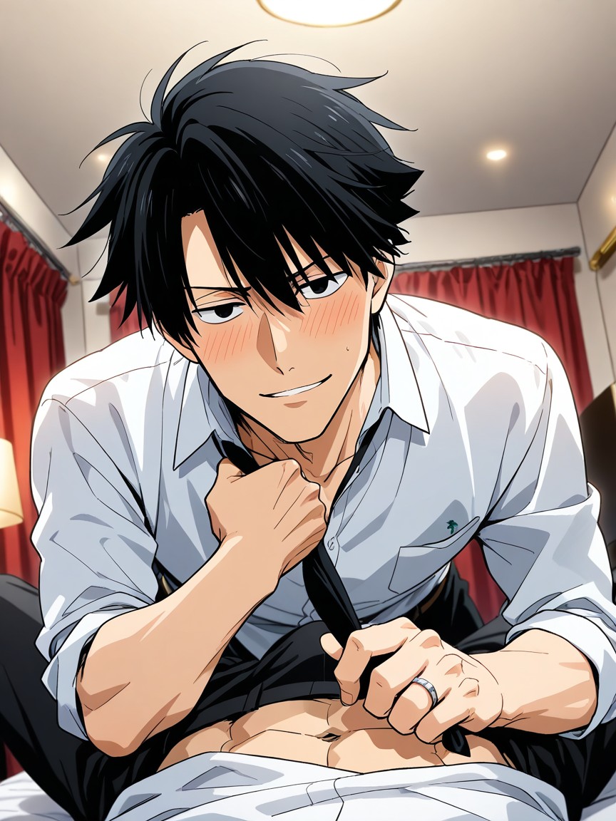 Over-the-shoulder Shot, Red Colors, Yukadon AI Gay Porn