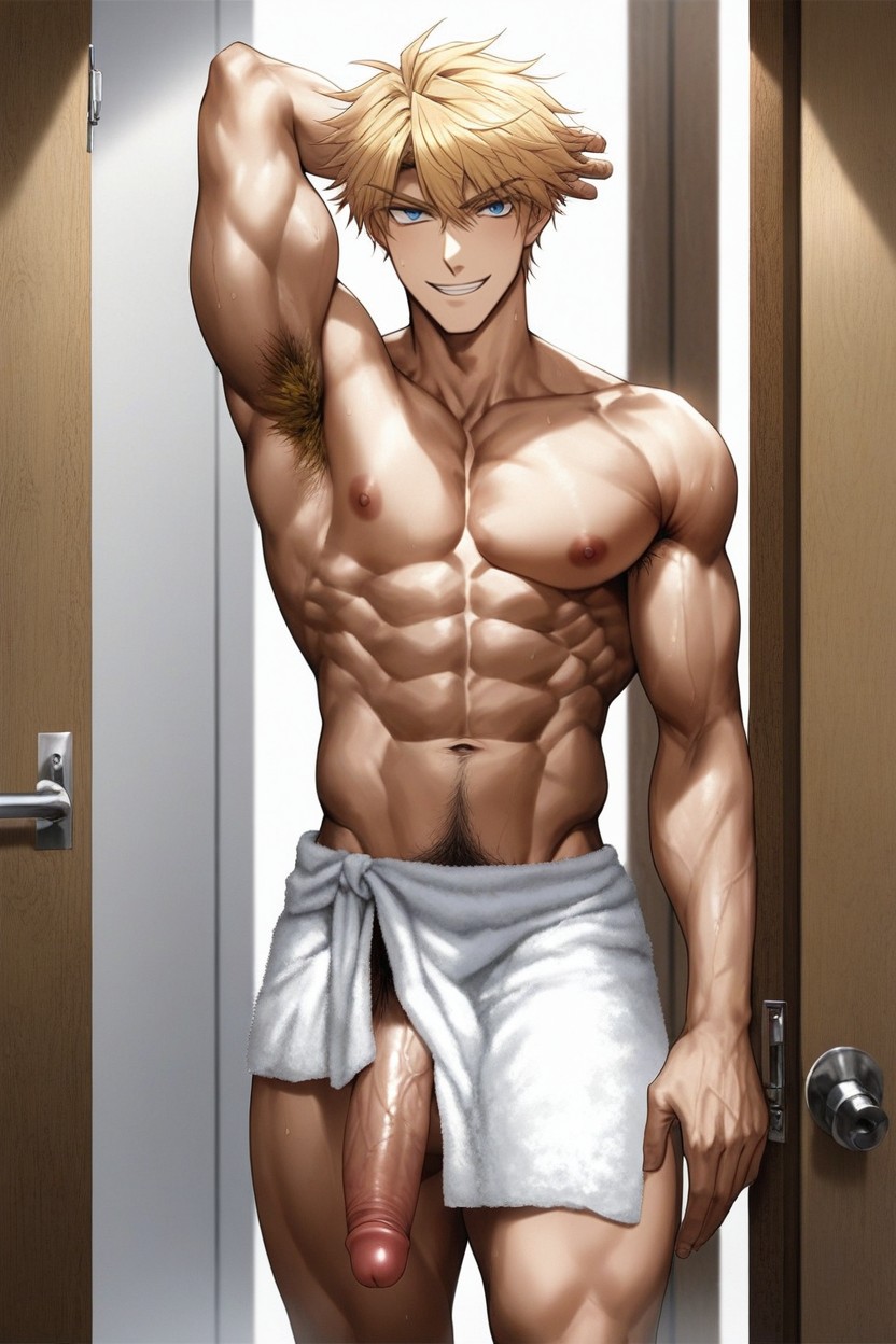 Thick Thighs, Steamy, Shirtless AI Gay Porn