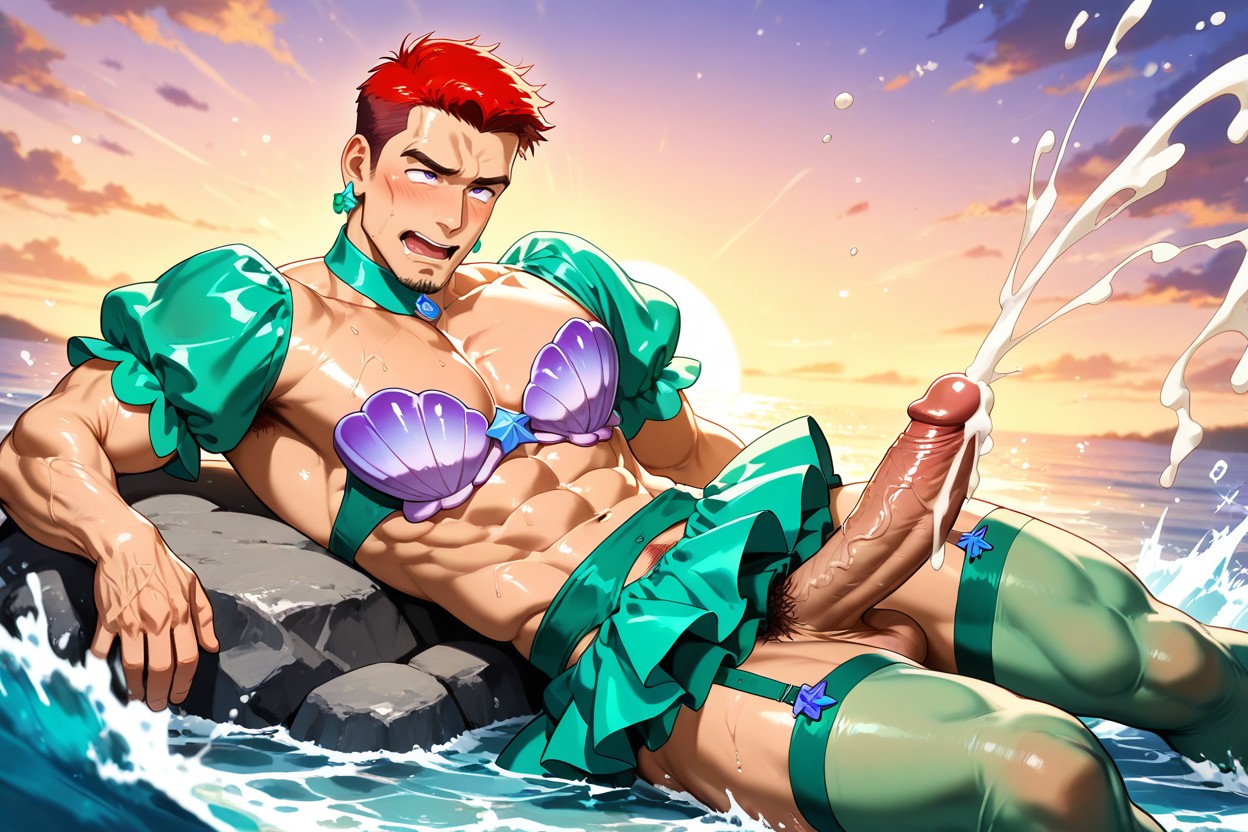 Cosplay, Slightly Curved Upwards Cock, 25+ Porno IA Gay