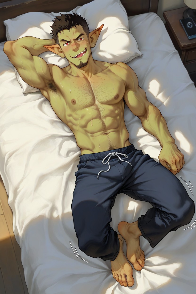 Shirtless, Strong Lines, Solo Porno IA Gay