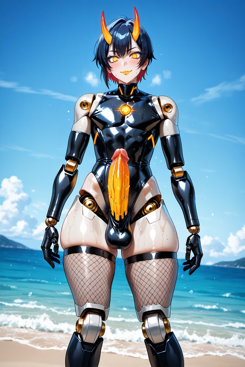 Pleasure Face, Artificial, Sweaty Body 게이 AI 포르노
