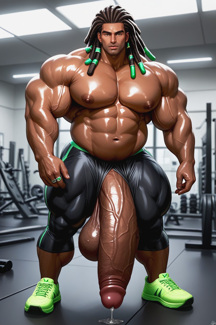 Ultra Long Mega Lengthy Penis Growth, Black Hair With Green Highlights, Salle De Sport Porno IA Gay