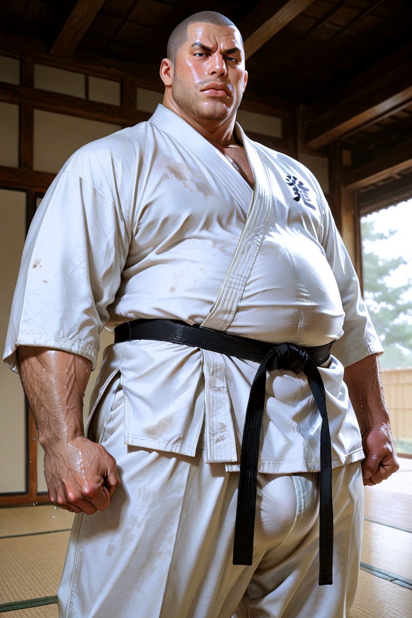 Sérieux, Black Eyes, Bright Natural Light Porno IA Gay