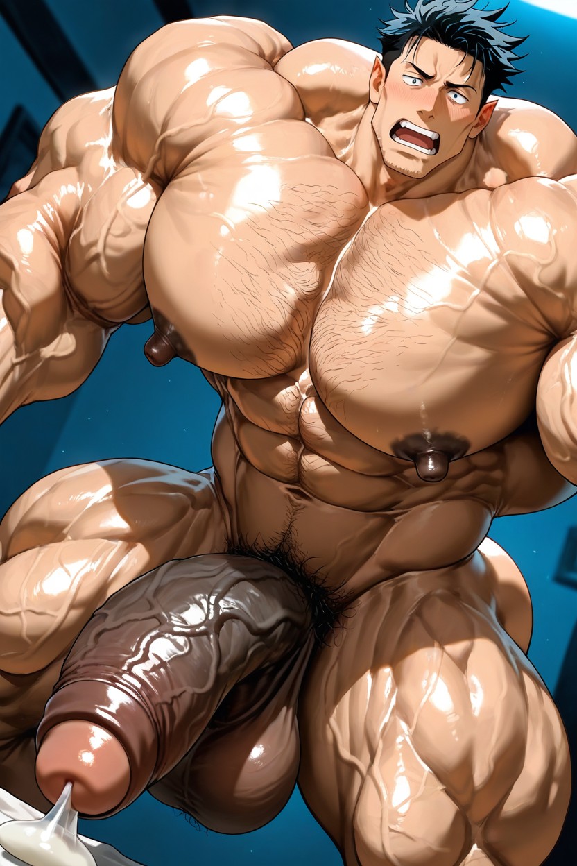 Hairy Crotch, Muscles Surdimensionnés, Fesses À Bulles Porno IA Gay