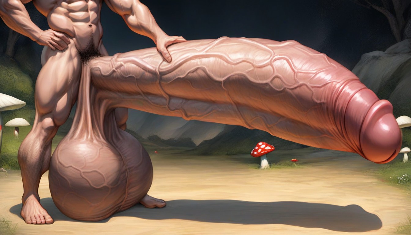 Biggest Flaccid Penis Shaft, Hyper Long Veiny Cock, Huge Glans AI同性戀黃片