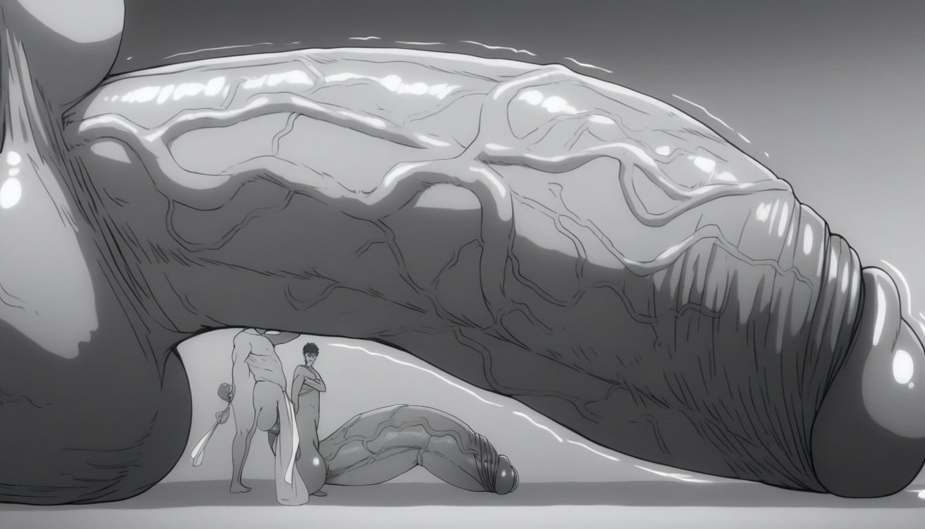 Motion Lines, Yaoi, Impossibly Long Cock KI Schwulenporno