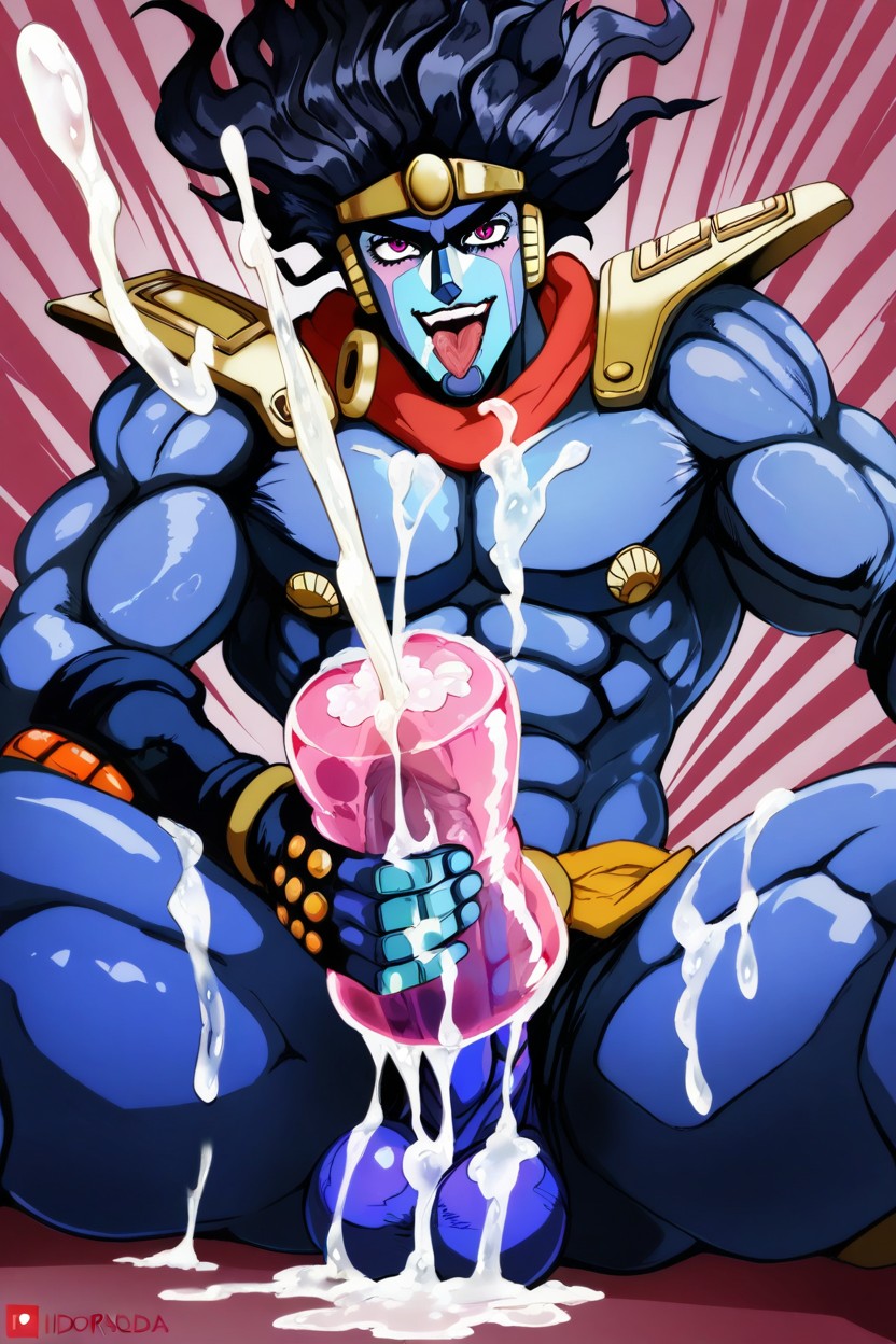 Cum Dripping, Star Platinum From Jojo's Bizzarre Adventure, Big Balls AI同性恋黄片