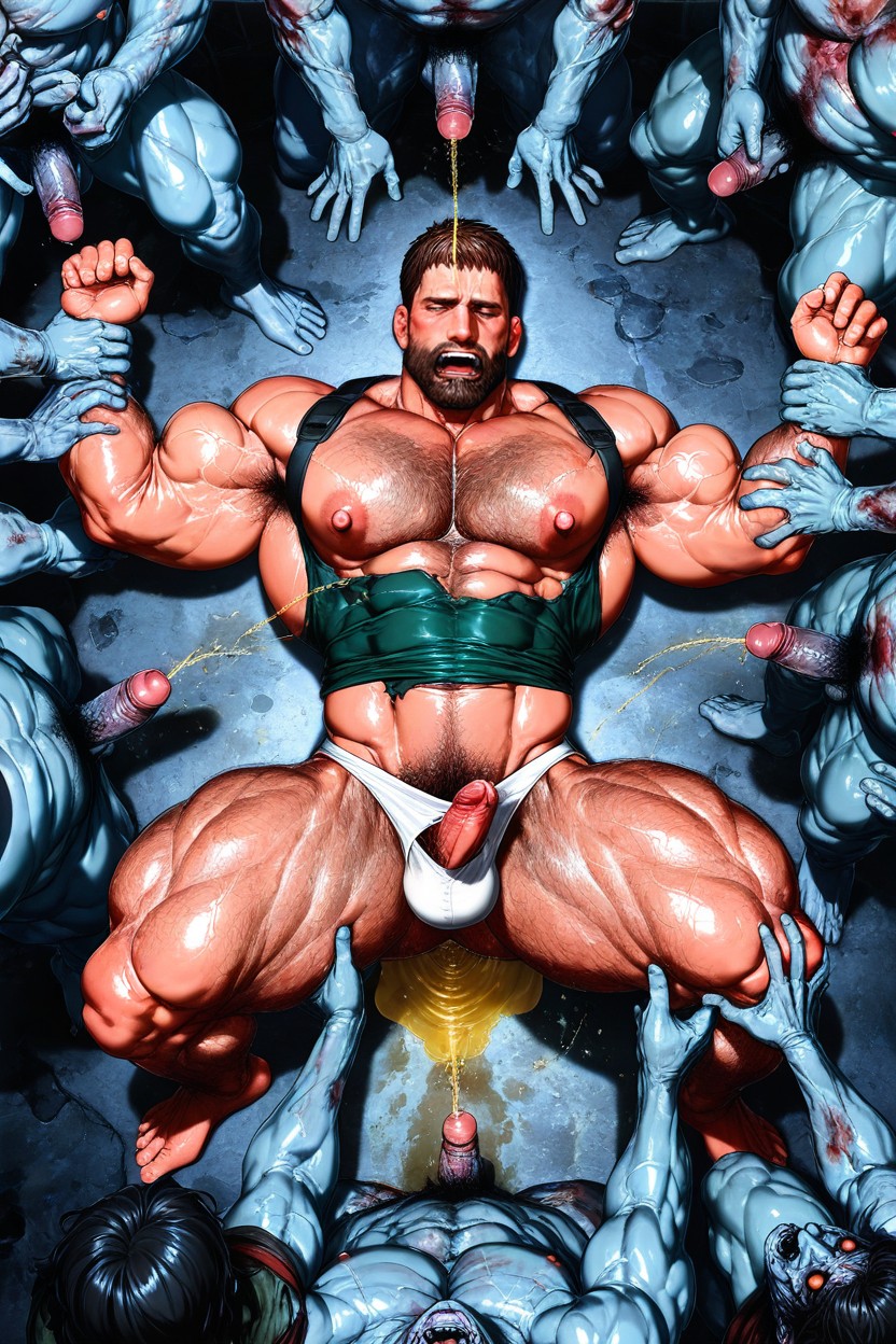 Pissing, Held Down By Zombies, Peing Porno IA Gay