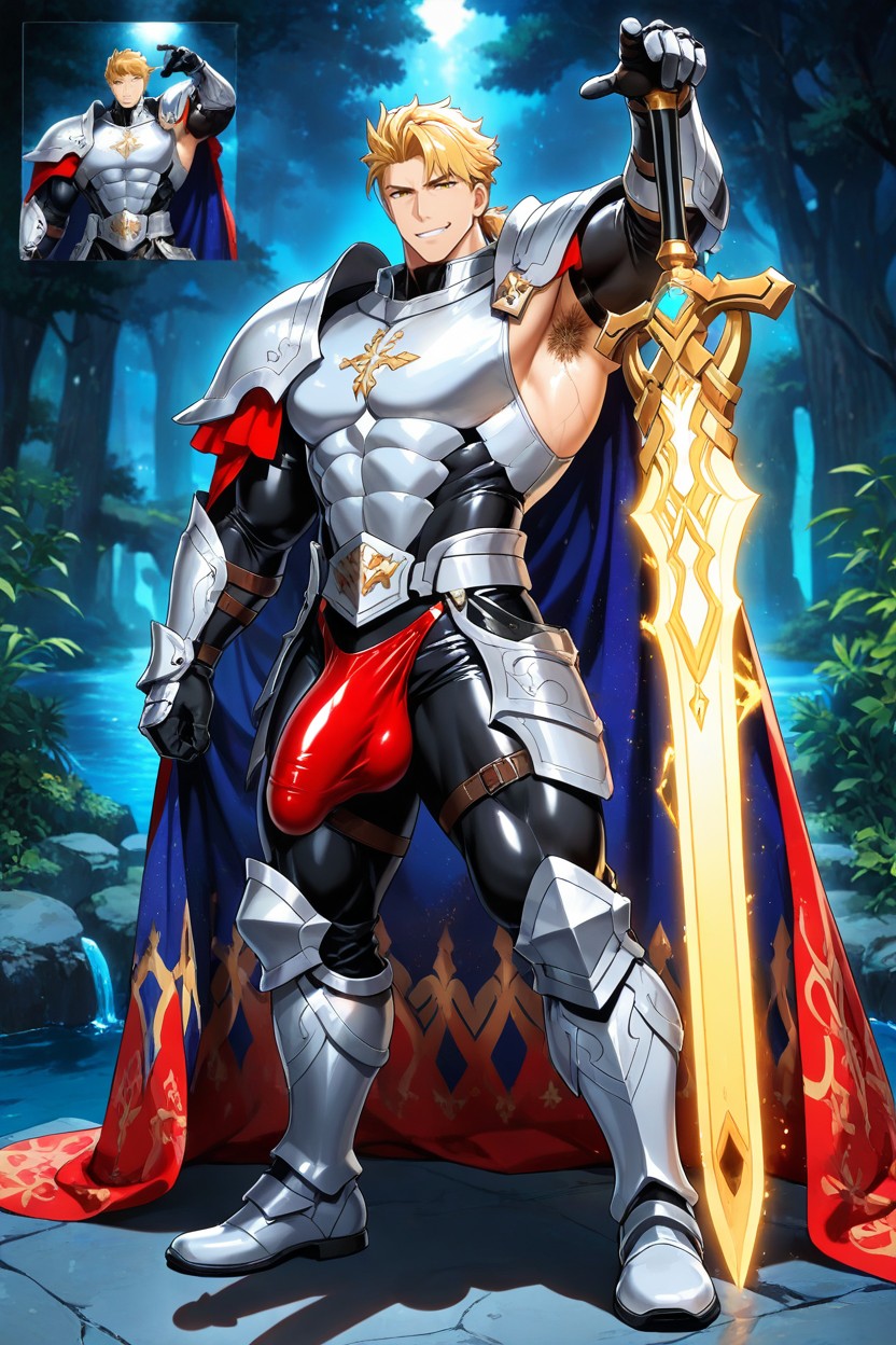 Moody Fantasy Background, Pubic Hair, Handsome Korean Idol Face Pornografia gay com IA