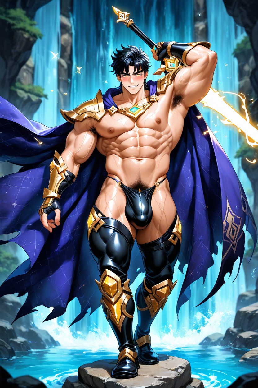 Armpit Hair, Ultra-detailed, 25+ Porno IA Gay