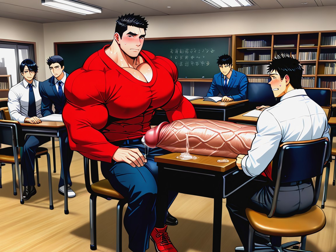 Japanese, Blushing, Gay ゲイAIポルノ