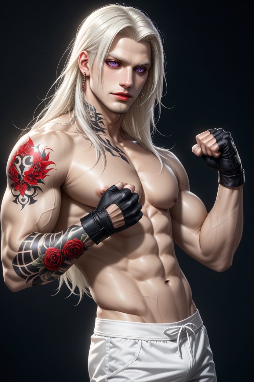 20+, Muscular, Long Hair Porno IA Gay