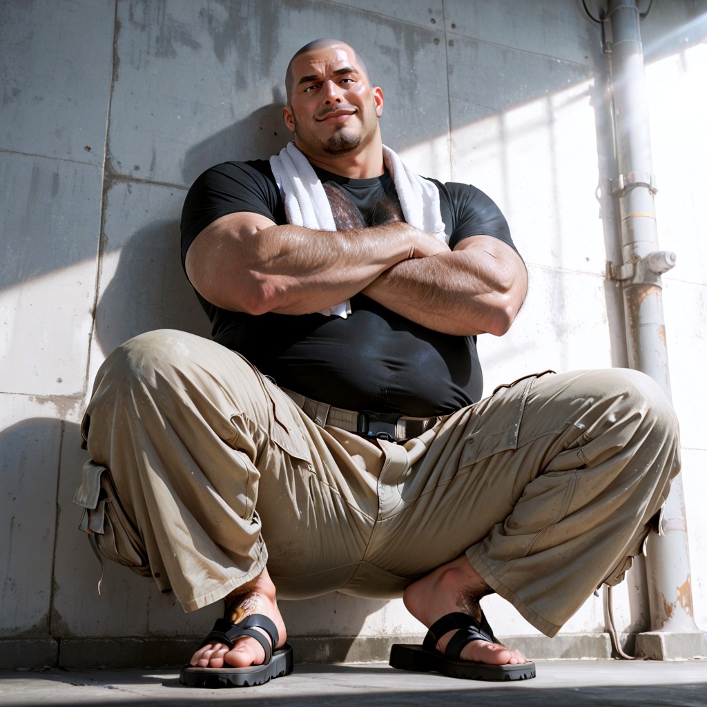 Simple Concrete Texture, Goatee, Thick Chest Porno IA Gay